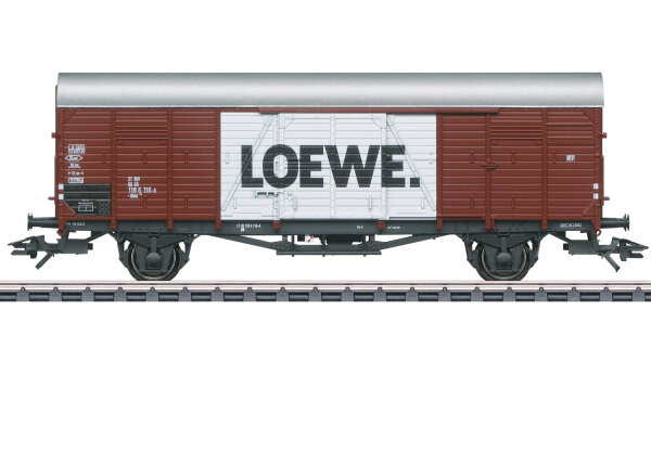 Märklin H0 46155 Gedeckter Güterwagen "LOEWE" 18 6 116-8 Gbkl braun DB 1:87