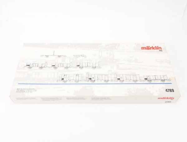 Märklin H0 4789 Leerkarton OVP für Güterwagen-Set "Dt. Staatsbahn Wagenverband"
