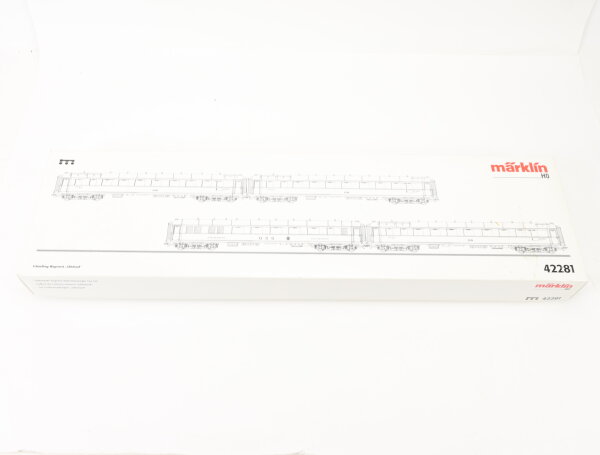 Märklin H0 42281 Personenwagen-Set 4-tlg. Schnellzugwagen "Glückauf"/ NEM