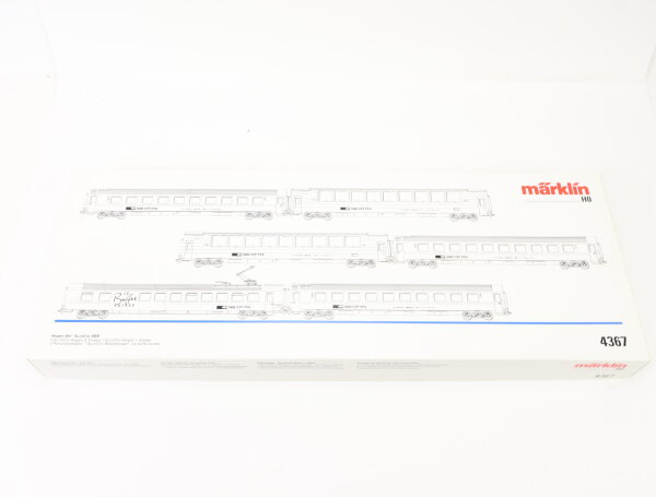 Märklin H0 4367 Personenwagenset 6-tlg. "EuroCity SBB" / NEM