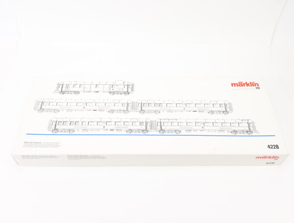 Märklin H0 4228 Personenwagen-Set 5-tlg. Schnellzugwagen Rheingold / Licht NEM