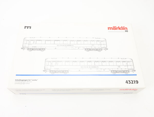 Märklin H0 43219 Personenwagen-Set 2-tlg. Schnellzugwagen-Set Loreley / NEM
