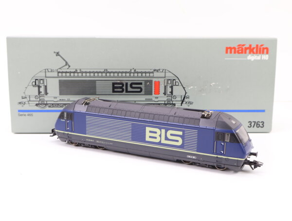 Märklin H0 3763 Elektrolok E-Lok blau-beige BR 465 001-6 BLS / Digital NEM