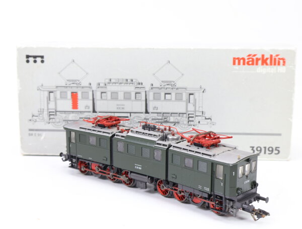 Märklin H0 39195 Elektrolok E-Lok Gelenklok grün BR E91 100 DB / Digital Sound