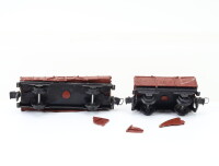 Trix Express H0 3450 3451 2x Güterwagen Niederbordwagen 6074/32 907 DB / OVP