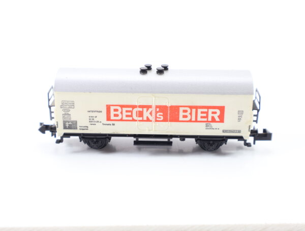 Minitrix N 13532 Güterwagen Kühlwagen Bierwagen "Becks Bier"