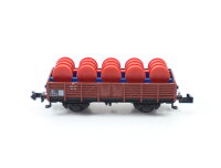 Minitrix N 3513 offener Güterwagen Niederbordwagen...
