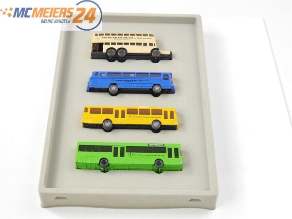 Wiking H0 Modellauto Bus Set 4-tlg. 100 Jahre MB Omnibus Stadt und Land 1:87 E73