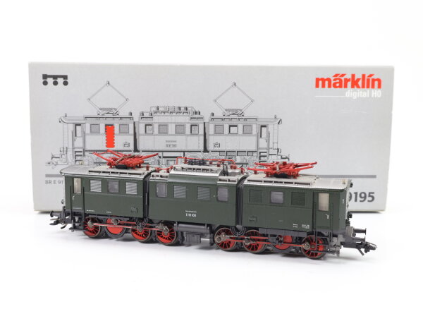 Märklin H0 39195 Elektrolok E-Lok Gelenklok grün BR E91 100 DB / Digital