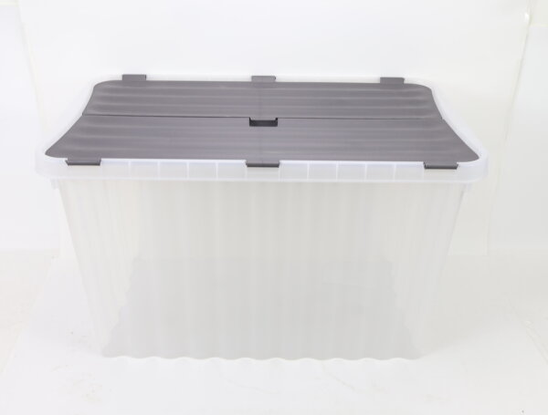 Aufbewahrungsbox Kunststoffbox 53 Liter mit Klappdeckel