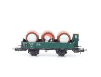 Trix H0 23984 Güterwagen Niederbordwagen mit Brhs....