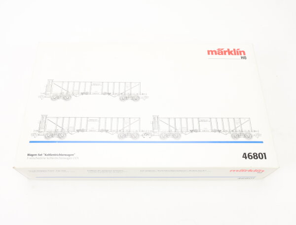 Märklin H0 46801 Güterwagenset 2-tlg. "Kohlentrichterwagen" K.Bay.Sts.B. / NEM