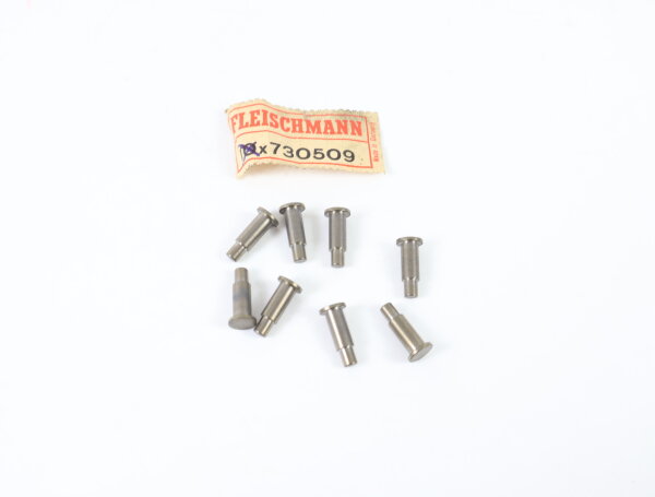 E1641 Fleischmann H0 730509 Ersatzteil 8x Bolzen für Zahnrad L 14 mm