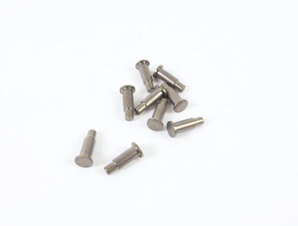 E1641 Fleischmann H0 730509 Ersatzteil 9x Bolzen für Zahnrad L 14 mm