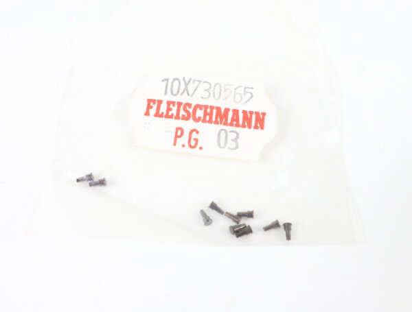 E1641 Fleischmann H0 730565 Ersatzteil 10x Bolzen Kuppelstangen 0,7/3 mm