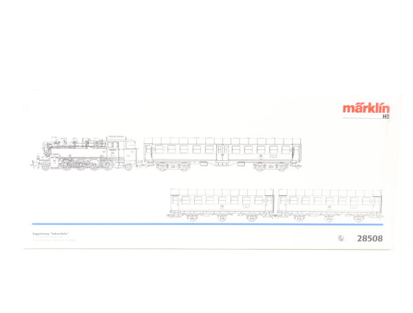 Märklin H0 28508 Personenzugset 3-tlg m. Dampflok BR 086 521-2 DB /Delta Digital