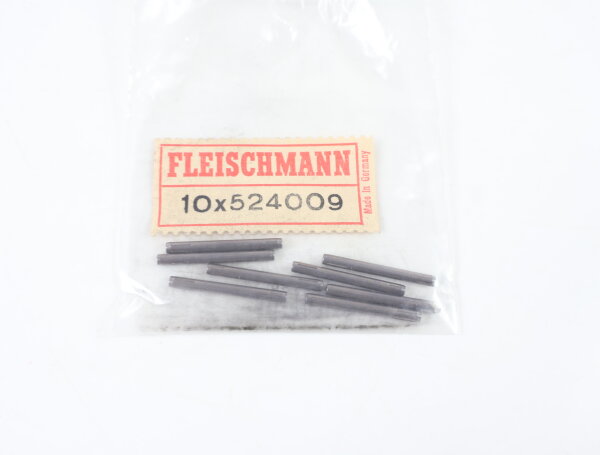 E1641 Fleischmann H0 524009 Ersatzteil 10x Achse 2xgekerbt L=20 mm