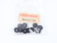 E1641 Fleischmann H0 567126 Ersatzteil 10x Zahnrad...