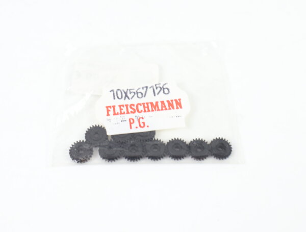 E1641 Fleischmann H0 567156 Ersatzteil 10x Zahnrad Z=23 M0,3 - E19/119