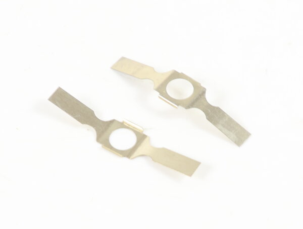 E1641 Fleischmann H0 764320 2x Ersatzteil Blattfeder geb. L=24,6 B=3 mm