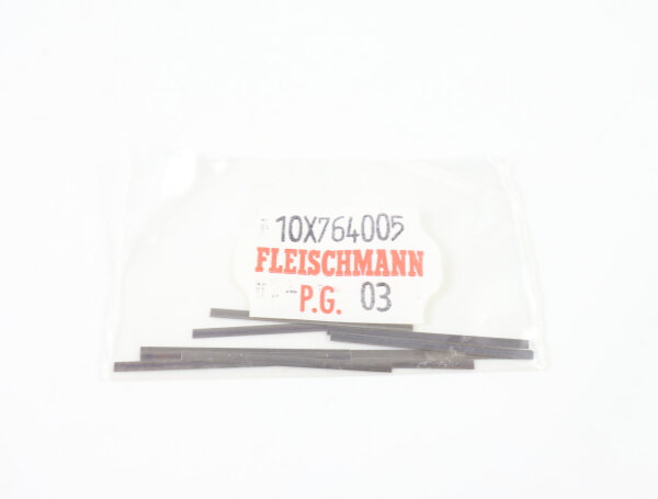 E1641 Fleischmann H0 764005 Ersatzteil 10x Blattrichtfeder 1,42x30 mm