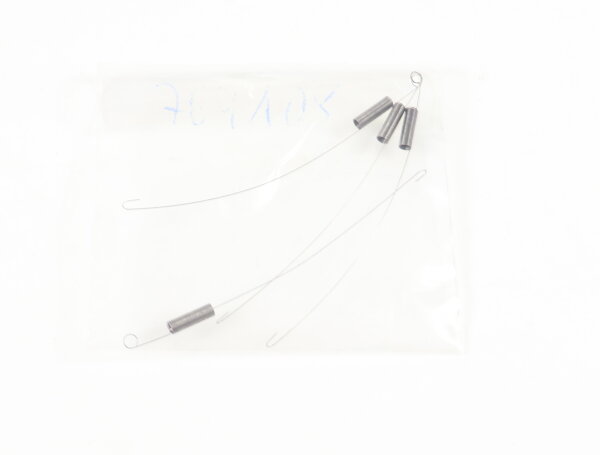E1641 Fleischmann H0 764108 Ersatzteil 4x Zugfeder W=50 D=2,2 L=58-67 mm