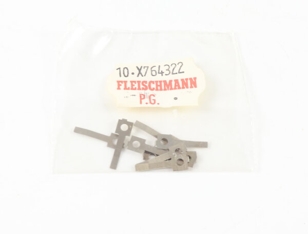 E1641 Fleischmann H0 764322 Ersatzteil 10x Blattfeder hinten Kuppelachse