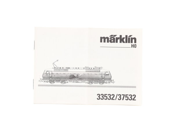 Märklin H0 33532/37532 Beschreibung Anleitung für Elektrolok BR 120 139-1 DB