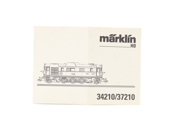 Märklin H0 34210/37210 Beschreibung Anleitung für Diesellok BR V140 001 DB