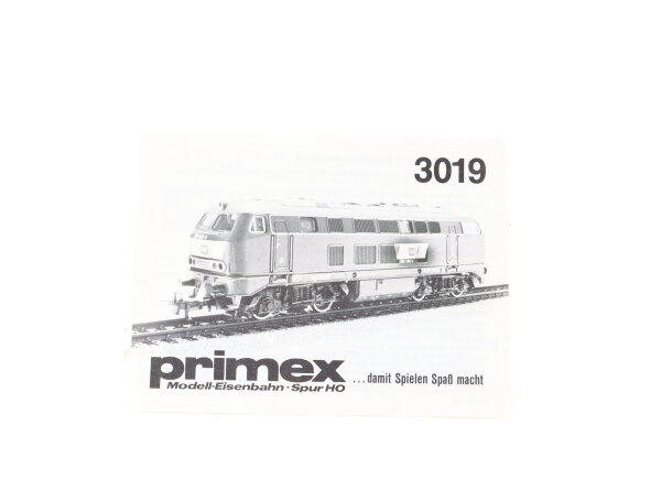 Märklin Primex H0 3019 Beschreibung Anleitung für Diesellok BR 218 286-3 DB