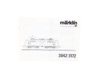 Märklin H0 3042/3172 Beschreibung Anleitung für...