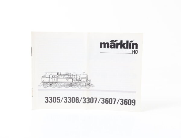 Märklin H0 3305/3306/3307/3607/3609 Beschreibung Anleitung für Dampflok T18