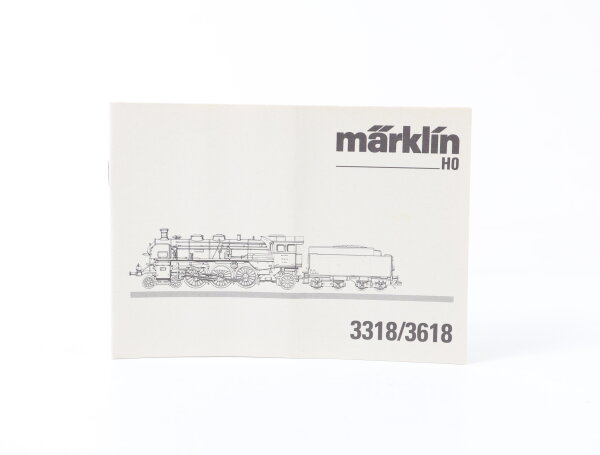 Märklin H0 3318/3618 Beschreibung Anleitung für Dampflok BR 18 434 DRG