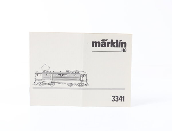 Märklin H0 3341 Beschreibung Anleitung für Elektrolok E-Lok Rc2 1056 SNCB