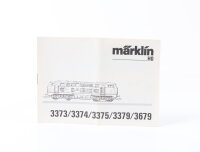 Märklin H0 3373/3374/3375/3379/3679 Beschreibung...