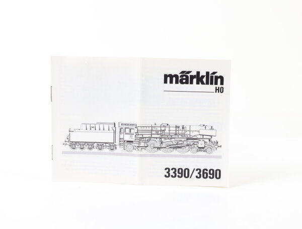 Märklin H0 3390/3690 Beschreibung Anleitung für Dampflok BR 011 056-9 DB