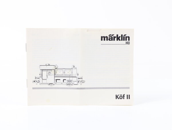 Märklin H0 Beschreibung Anleitung für Diesellok Köf II