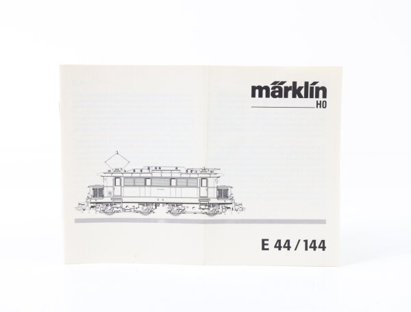 Märklin H0 Beschreibung Anleitung für Elektrolok E-Lok E 44/144