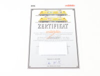 Märklin H0 39370 Insider-Zertifikat für E-Lok...