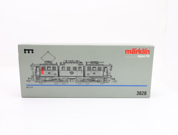 Märklin H0 3628 Leerverpackung Leerkarton OVP f. Elektrolok E-Lok BR E91 102 DRG