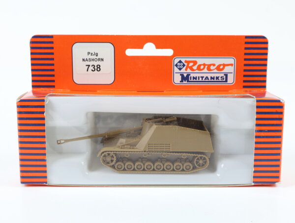 Roco minitanks H0 738 Militärfahrzeug Panzer PzJg Nashorn beige 1:87