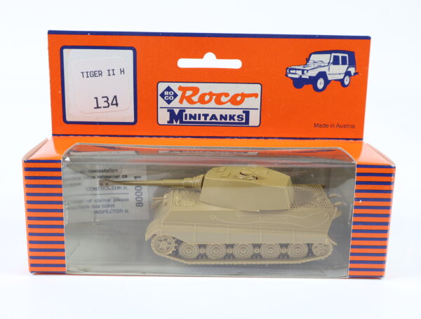 Roco minitanks H0 134 Militärfahrzeug Kampfpanzer Königstiger II H beige 1:87