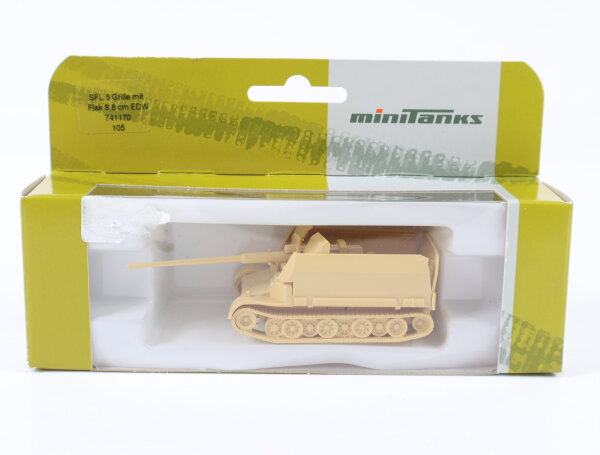 Herpa minitanks H0 741170 Militärfahrzeug Panzer SFL 5 Grille Flak 8,8 cm EDW
