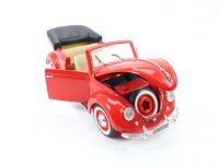 Maisto Modellauto PKW Volkswagen Cabriolet (1951) rot 1:18