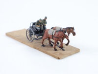 H0 Figuren Pferdekutsche 2-spännig Diorama 1:87