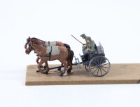 H0 Figuren Pferdekutsche 2-spännig Diorama 1:87