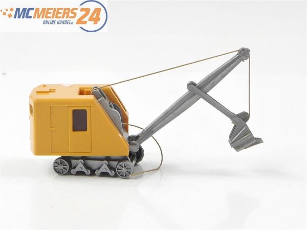 Wiking H0 1123/2A Modellauto Löffel-Bagger (mit Raupen) chromgelb 1:87 E73