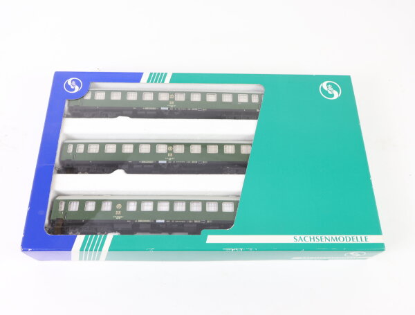 Sachsenmodelle H0 74036 Personenwagenset 3-tlg. "Regierungszug" DR / NEM