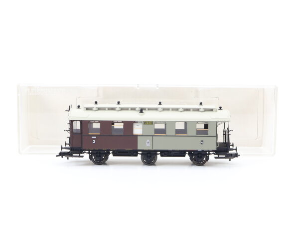 Fleischmann H0 5896 K Personenwagen braun-grau 3./4. Klasse 2429 K.P.E.V. / NEM