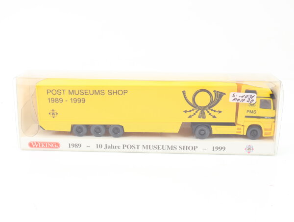 Wiking H0 PMS 81-04/99 Modellauto Sattelzug MB 10 Jahre Post Museums Shop 1:87